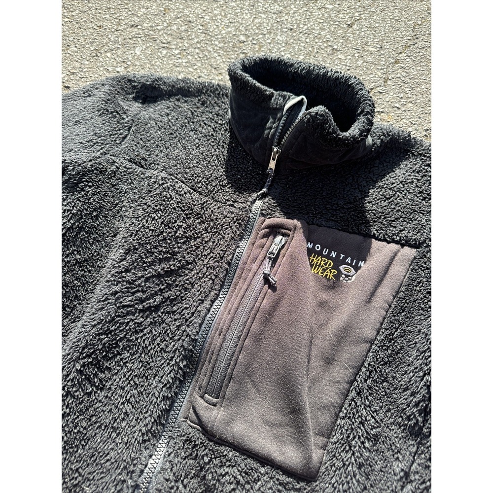 Mountain Hard Wear Womens Size 14 Black Fleece Zip Up Collared Jacket - Picture 2 of 5